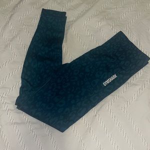 Gymshark Adapt Animal Seamless Leggings Teal Size M